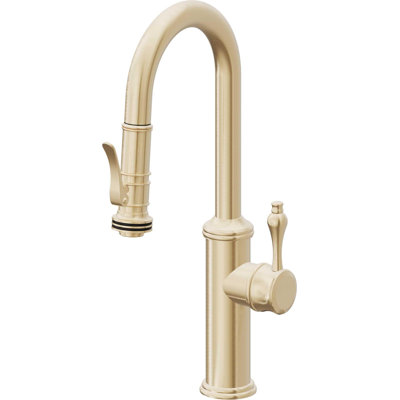 Davoli Pull-Down Prep/Bar Faucet with Squeeze Sprayer