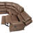 Kirkhill Upholstered Reclining Curved Sectional Symmetrical