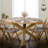 Bujor Teak Round Solid Wood Top Dining Table