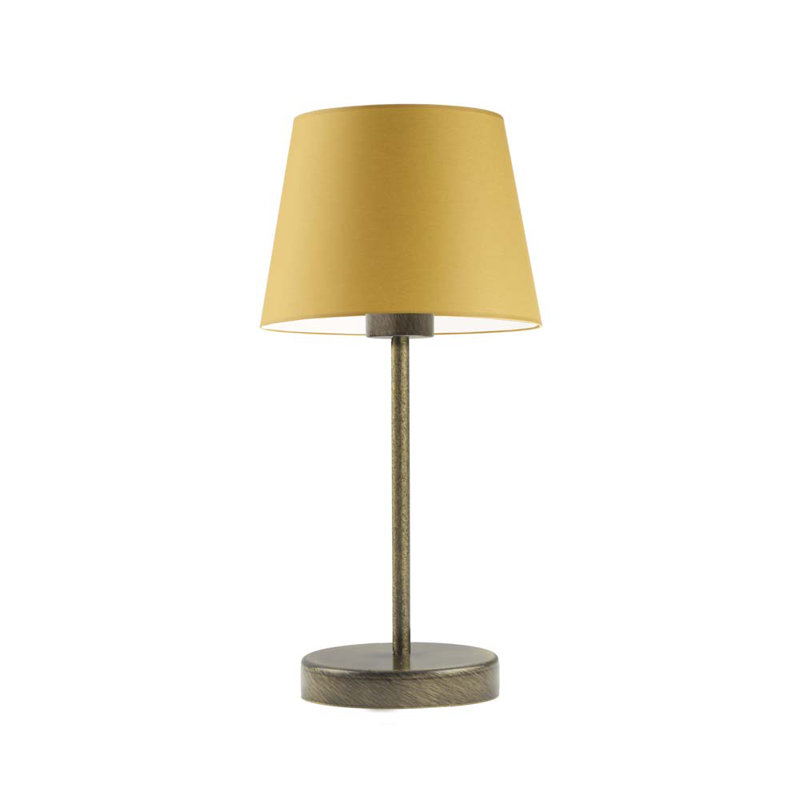 Arsens Metal Table Lamp, Mustard, Antique (Old) Gold