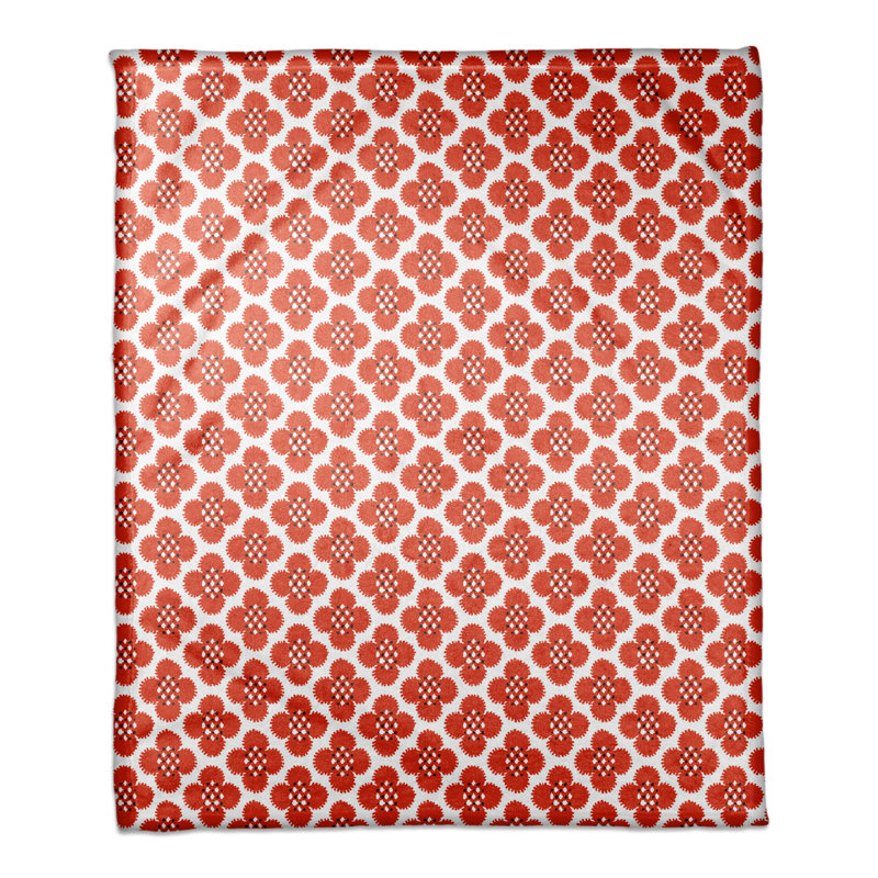 Hand Woven Throw Blanket, Red