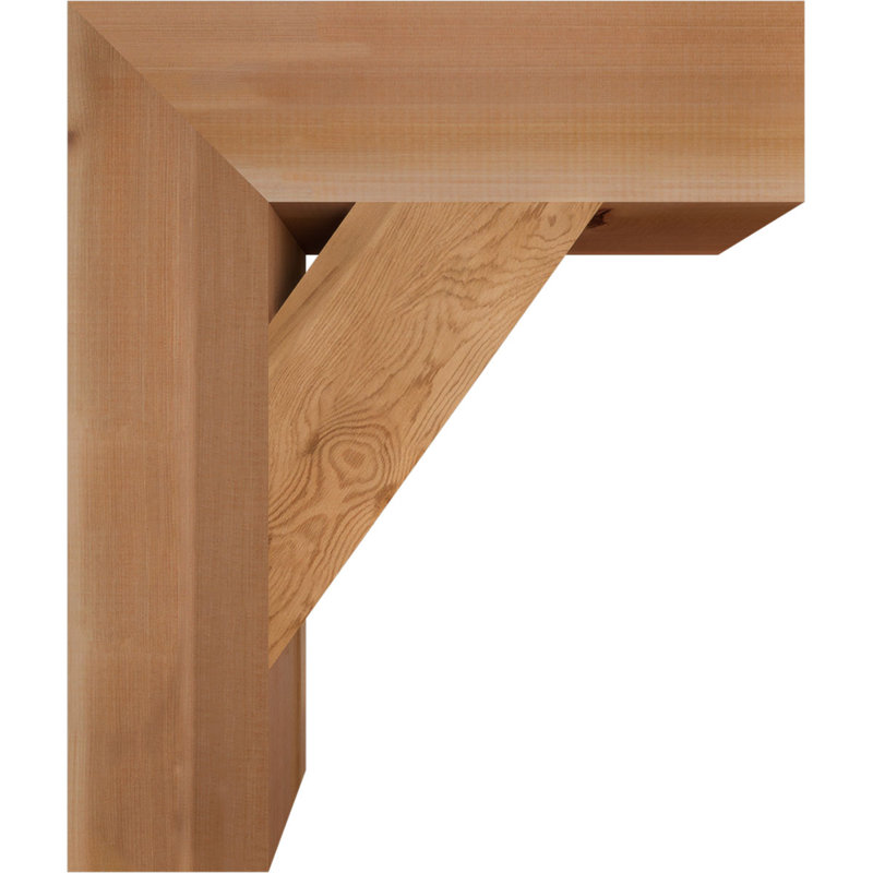 Support de bloc traditionnel, Cèdre rouge de l'Ouest (lisse), H 26 po x l 5,5 po x P 22 po