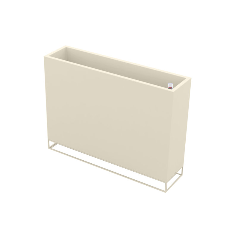 Vela Resin Planter Box, Ecru