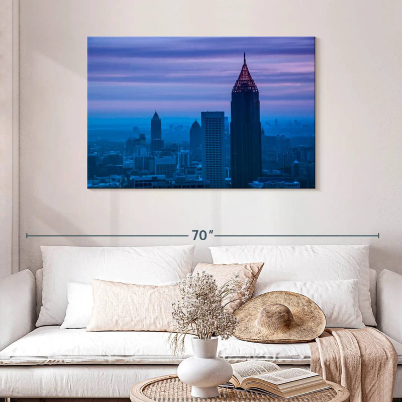 Crépuscule à Atlanta, H 30 po x l 45 po
