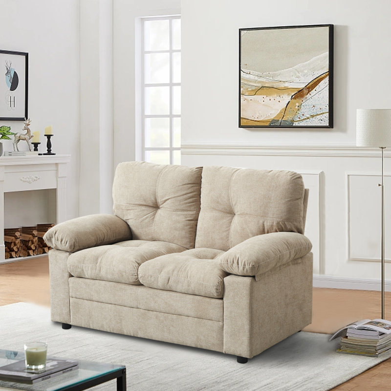Causeuse de salon 56,3 po, Beige