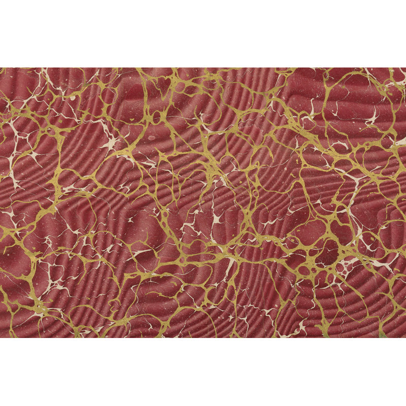 Marbrage III par Wild Apple Portfolio - impression sur toile tendue, H 8 po x l 12 po, Oui, Cadre simple blanc