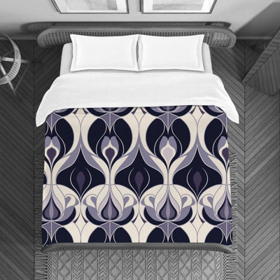 Funky Polyester Geometric Shapes Duvet Cover