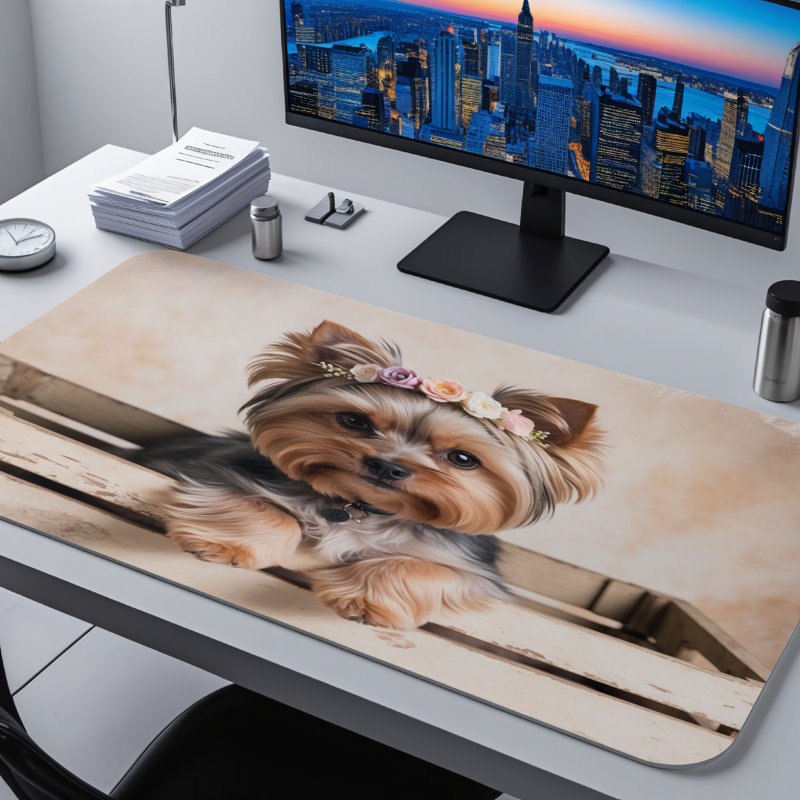 Polyester Desk Pad, 31.5x15.5