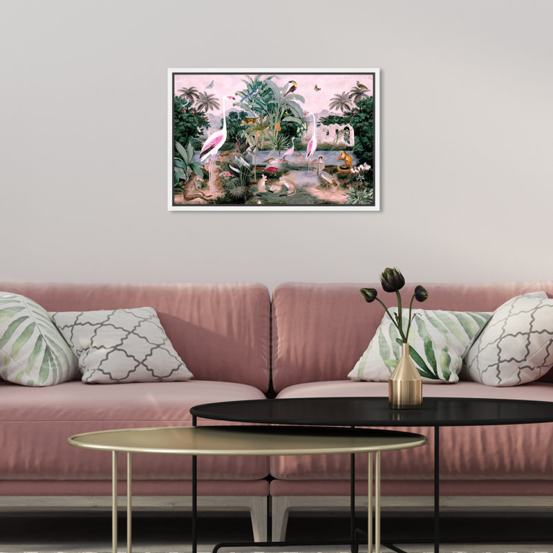 The One Place Day - Impression sur toile, H 24 po x l 36 po, Toile encadrée, Blanc
