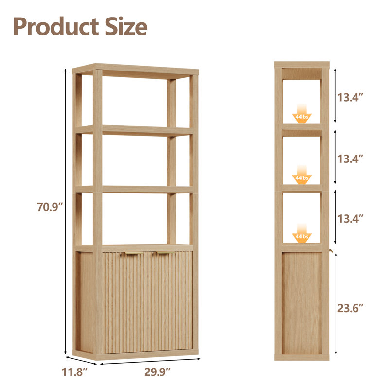 71"H X 30"W Storage Bookcase