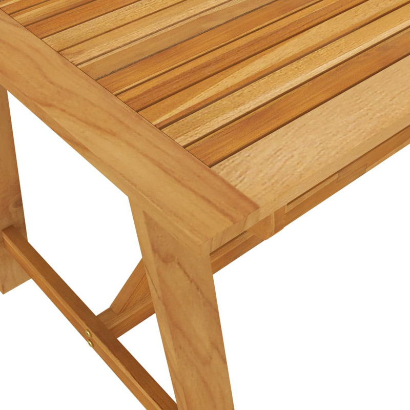 Stanek Acacia Solid Wood Dining Table, Brown, H73.5 x L140 x W70cm