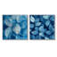 Minimalisme azur feuilles harmonie I - feuilles, art mural - décoration murale traditionnelle 2 pièces-1537802448-1537802451-1537802461