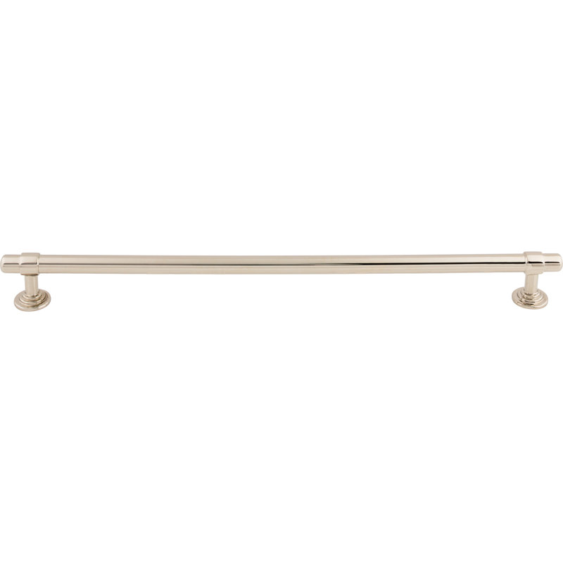 Ellis Bar Pull, Polished Nickel, 12" Center to Center