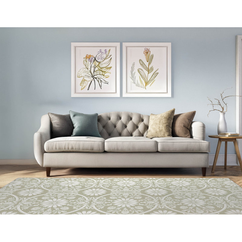Tapis d'intérieur antidérapant Daisy, Rectangulaire 2 pi x 3 pi