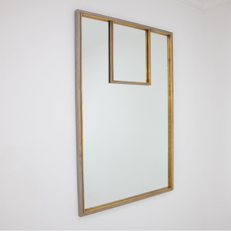 Porta Rectangle Metal Mirror, Champagne