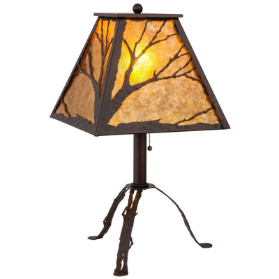 Rustic Lodge Tripod Table Lamp
