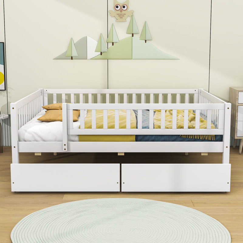 Lit de jour en bois Rowanne, Double, Blanc