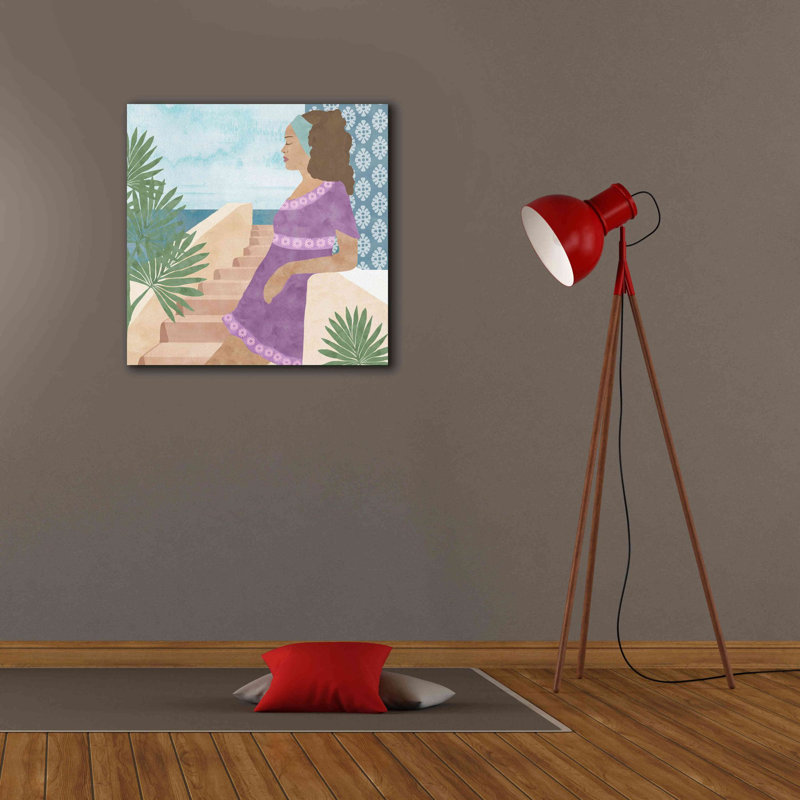 «Mediterranean Holiday IV» par Flora Kouta, impression sur toile, H 26 po x l 26 po x P 1,5 po