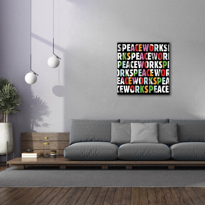  «Razor Sharp» par Erin Clark, art mural sur toile, 37 po x 37 po