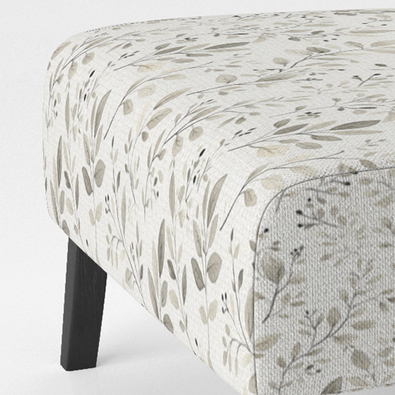 Fauteuil de chambre Country Farmhouse, Pantoufle sans accoudoirs