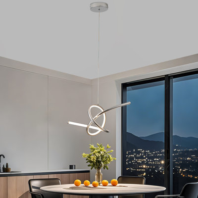 Luminaire suspendu géométrique à DEL 1 lumière Damontez