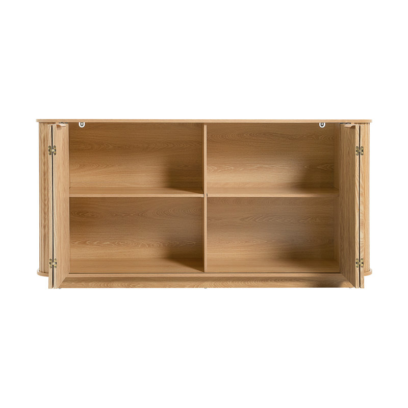 63 " Wavy Storage Sideboard, Natural