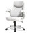 Nouhaus Posture Ergonomic Leather Office Chair. Click5 Lumbar Support with Flip-Up Arms. Modern Swivel Executive Chair and Computer Desk Chair White-65703841