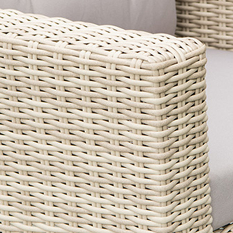 Chaise d'extérieur en rotin tissé Nickelle, 1