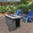 Sunbeam Grange Resin Propane Fire Pit Table