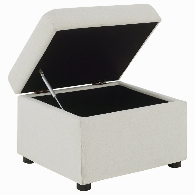 Repose-pieds avec rangement relevable hydraulique Merced Beige, Beige
