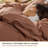 Bedsure Cotton Duvet Cover King - Luxury Slub Weave 100% Cotton Duvet Cover Set with a Linen Like Textured, Easy Change Durable Bedding Set 3 Pieces, Mocha Mousse, 104" x 90"-117060339-116727415