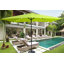 Parasol d'extérieur à DEL solaire 10 x 6,5T avec manivelle et bouton poussoir inclinable pour la cour-714848613
