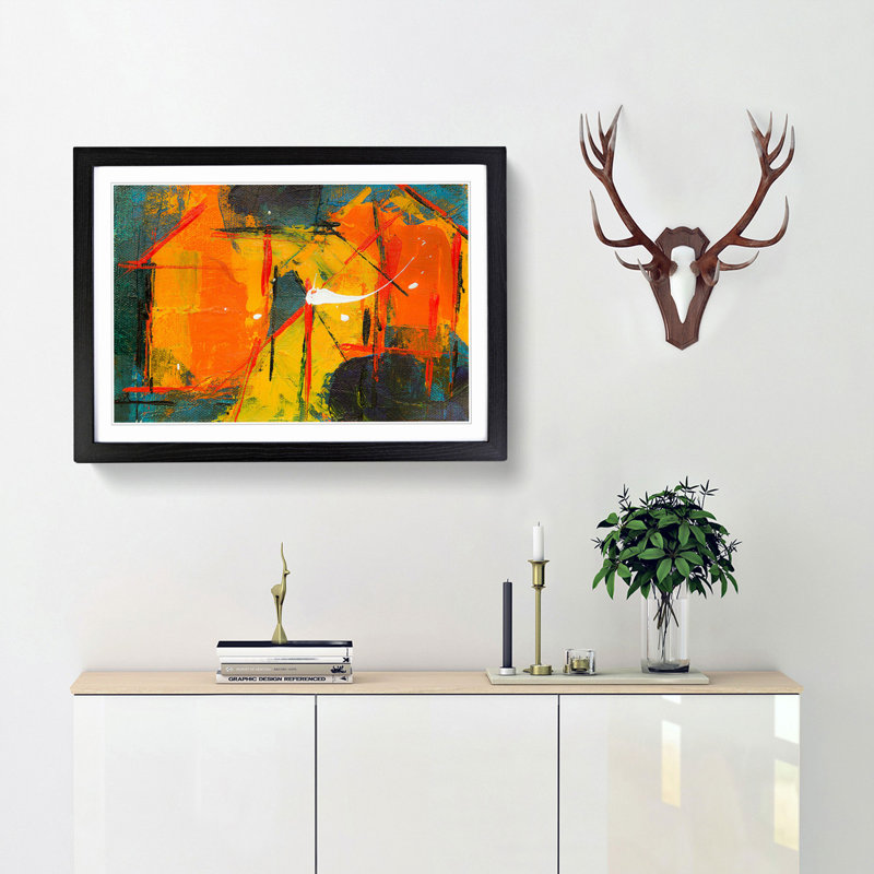 Abstract Vol.378 by S.Johnson - Framed Print, Black Framed, 27cm H x 36cm W x 2cm D