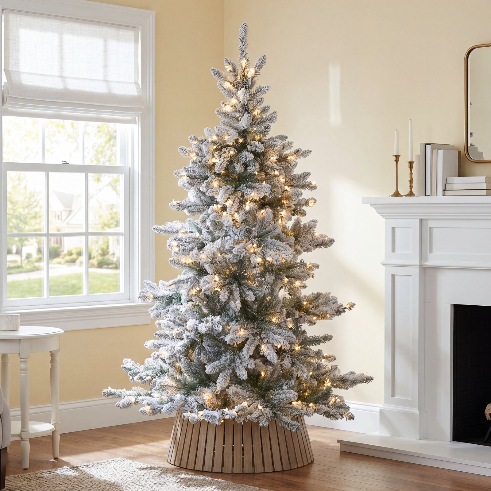Lighted Artificial Christmas Tree, 6' H