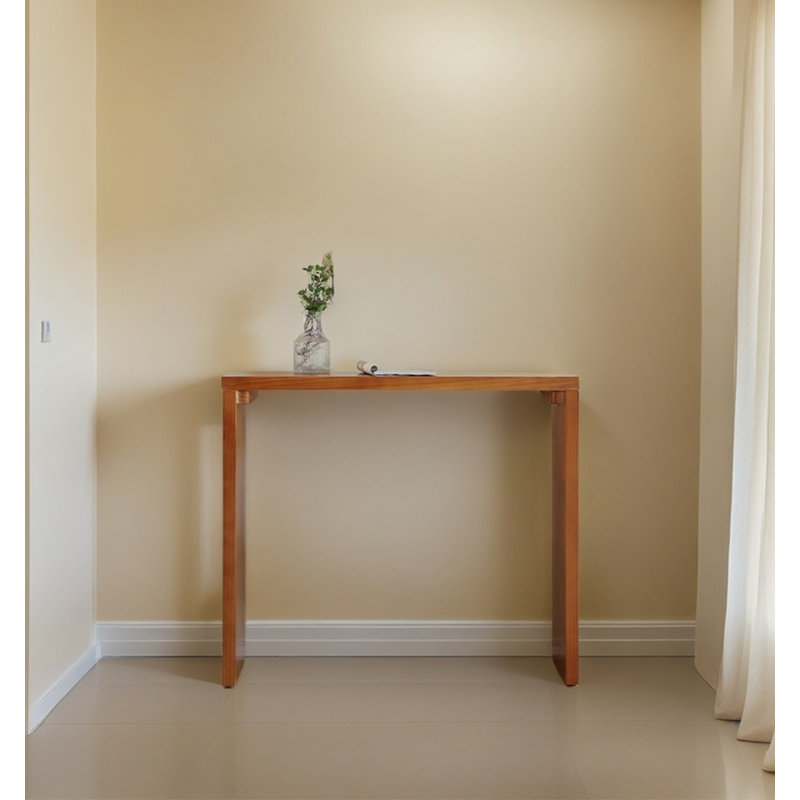 Table de bar longue en bois massif de style médiéval, H 41,34 po x L 47,24 po x l 15,75 po