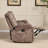 80.7" Wide Modern Manual Reclining Loveseat Sofa With Center Console, Metal Cup Holders & Storage - Plush Microfiber Fabric Theater Seating (Set Of 2)-123333310