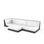 Pixel 118.25" Wide Outdoor Reversible Patio Sectional with Cushions-930188520-930188523