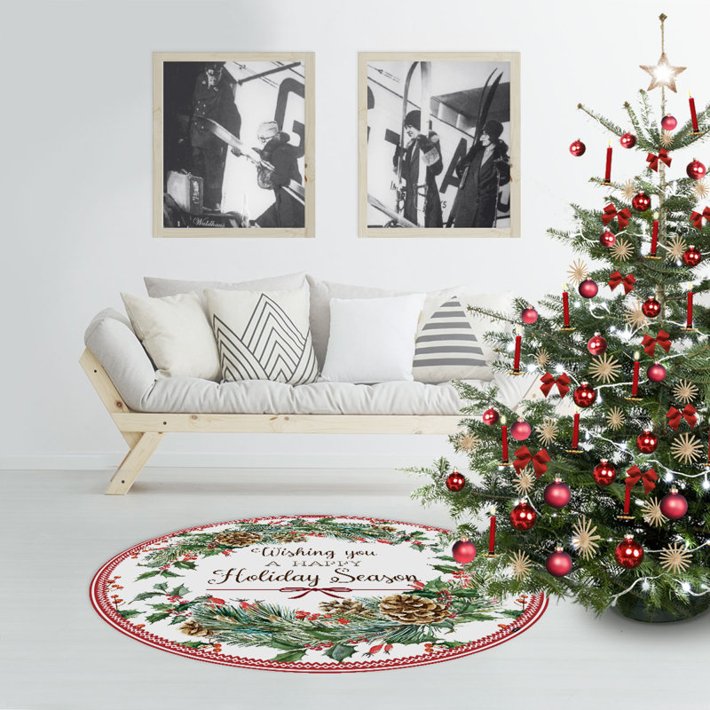 Clair Non-Slip Indoor Doormat, Rund: 136 cm