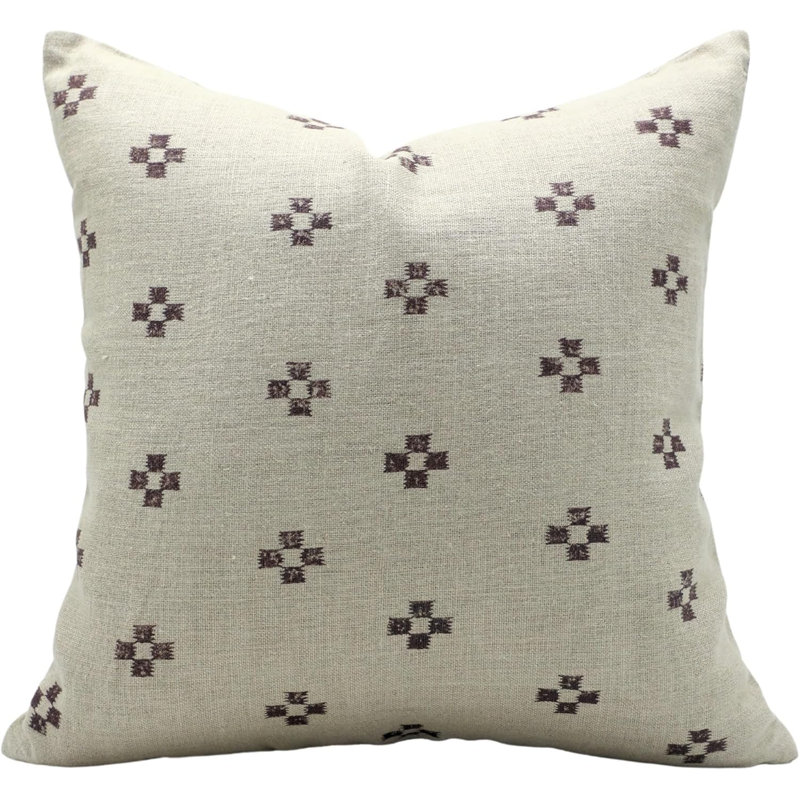 Housse de coussin fabriquée à la main Fab Divine - Jeté décoratif pour canapé ou lit, Barfi, H 20 po x l 12 po