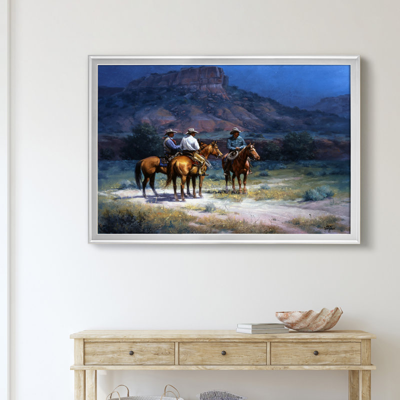 «Moonshine», impression sur toile encadrée, H 18,5 po x l 24,5 po x P 1,5 po, Argent