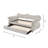 Upholstered Twin Daybed With Trundle-1345901391