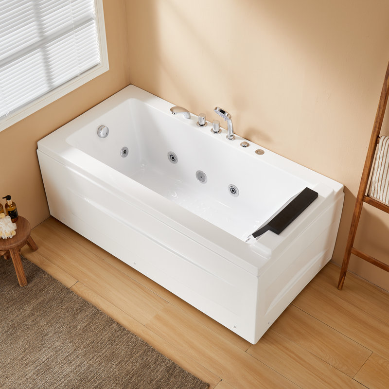Baignoire tourbillon 59 "avec drain à gauche, Gauche