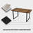 Hasselt Faux Wood Rectangular Dining Table-134760270