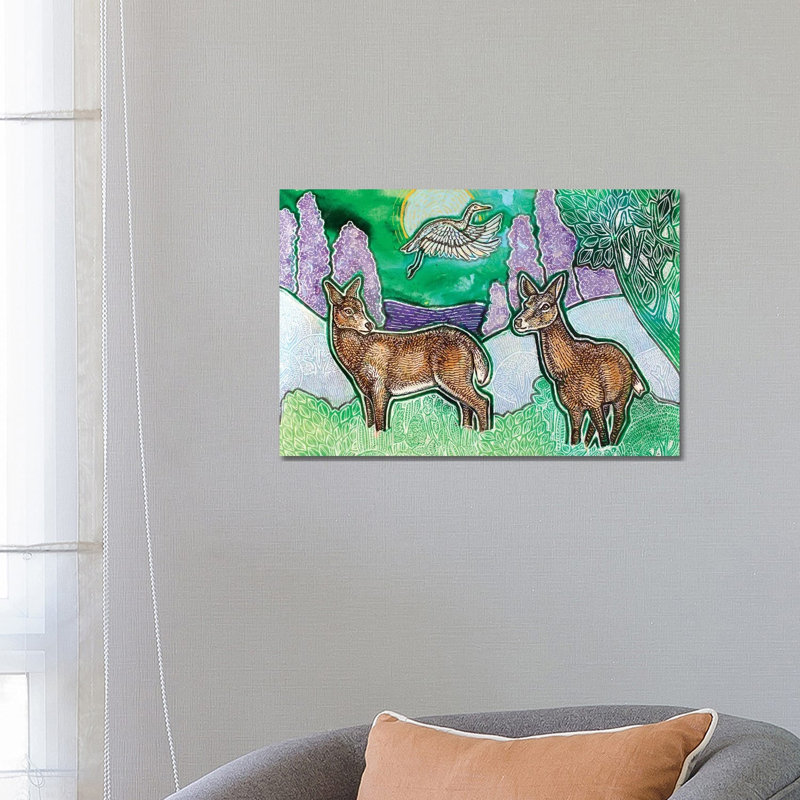 Blue Moon Tranquility by Lynnette Shelley - Wrapped Canvas Painting, 66.04 cm H x 45.72 cm W x 3.175 cm D