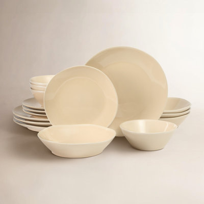 Montecito Breeze Stoneware Dinnerware Set - Service for 4