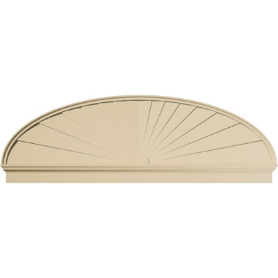 Fronton en uréthane Elliptical Signature, brun clair apprêté