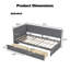 Lit de jour simple en bois avec 2 tiroirs et garde-corps rustique-1388398644