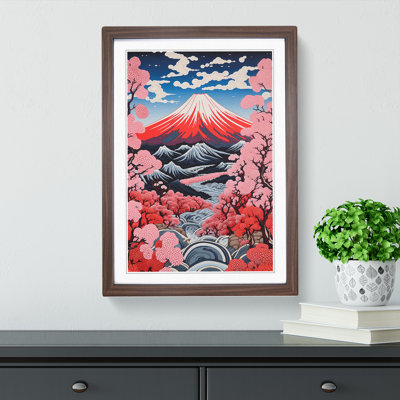 Mount Fuji Constructivism No.2 - Framed Print