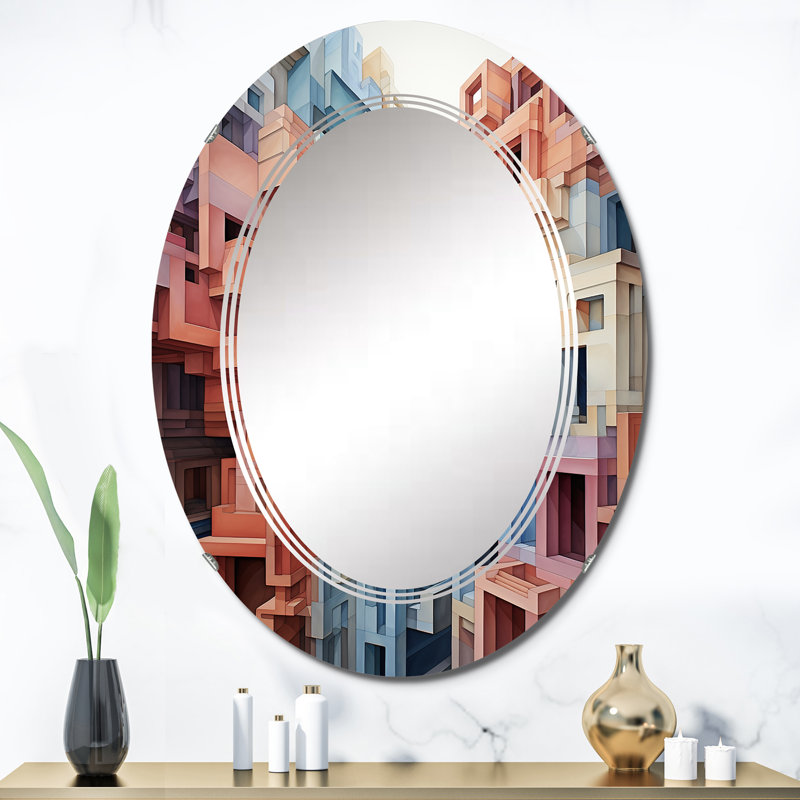 Liedtke - Miroir mural moderne ovale, 36 po x 24 po