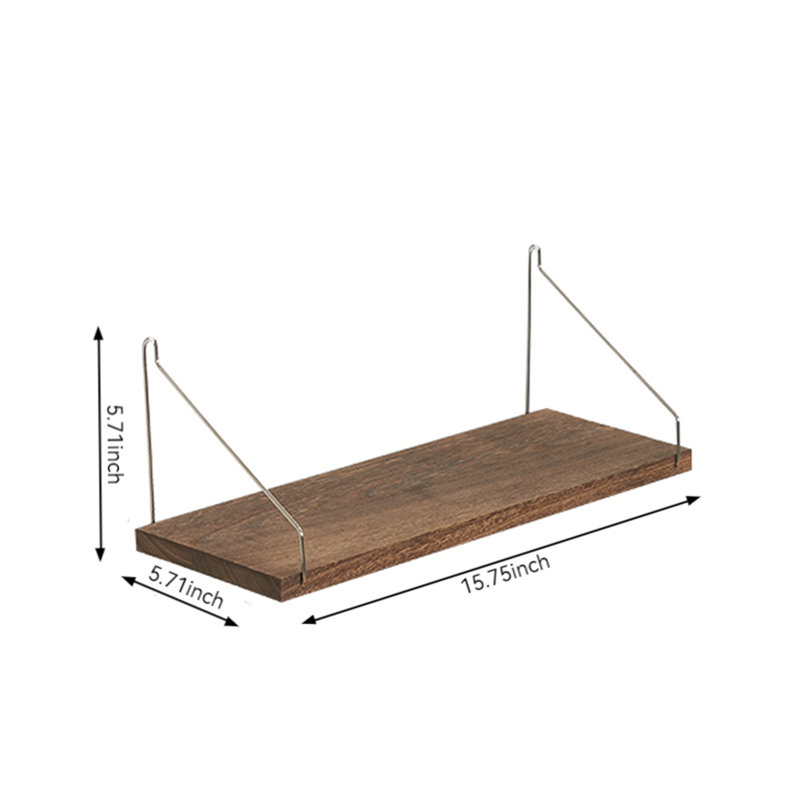 Sherli Wood Floating Shelf, 5.71" H x 15.75" W x 5.71" D